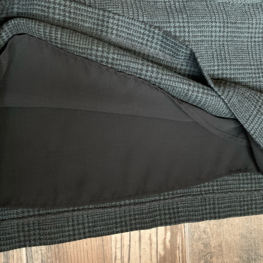 Gap Gray Plaid Wool Shift Dress - Picture 7 of 8